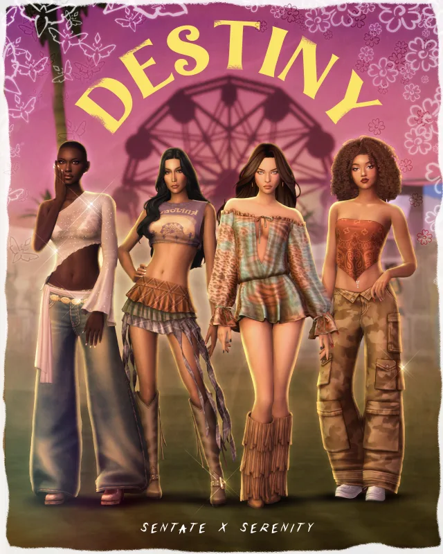 Vista previa de The Destiny colección - By Serenity & Sentate, crear un sim de serenity-cc para Los Sims 4.