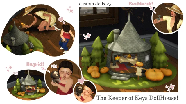 Vista previa de The Keeper of Keys Dollhouse ︎, construir y comprar de tamsiecc para Los Sims 4.