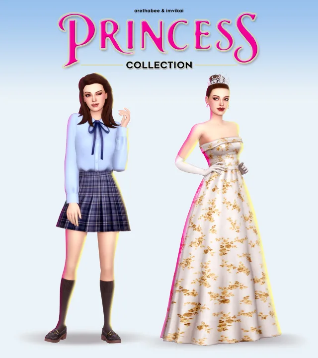 Vista previa de The princess colección - arethabee x imvikai, crear un sim de arethabee para Los Sims 4.