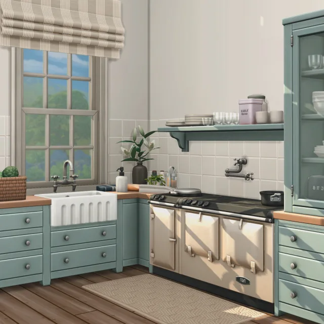Vista previa de This month continues the devell kitchen with a, construir y comprar de felixandresims para Los Sims 4.