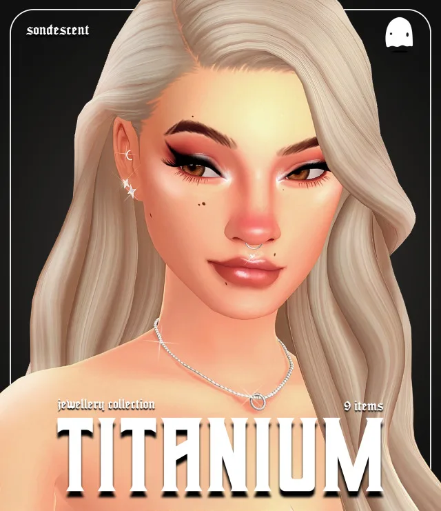 Vista previa de TITANIUM JEWELLERY SET, crear un sim de sondescent para Los Sims 4.