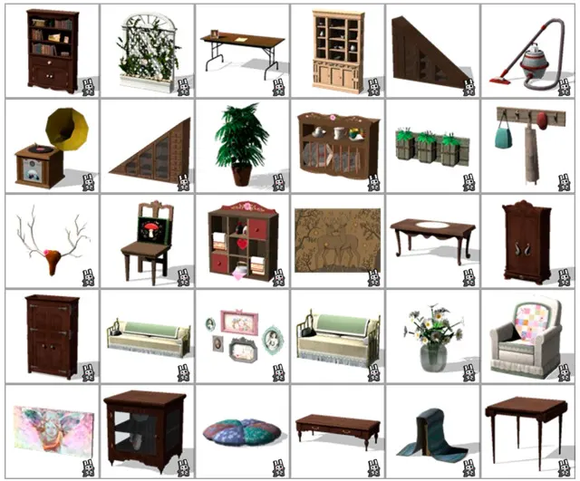 Vista previa de Ts2 ts3 to ts4 grannys home conversations these, solares y habitaciones de nocturne-vi para Los Sims 4.