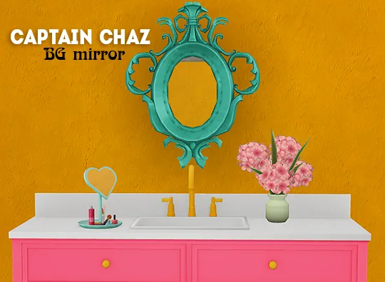 Vista previa de Ts4] BG Captain Chaz mirror - recolors, decoración de lina-cherie para Los Sims 4.