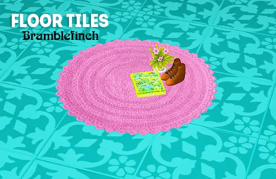 Vista previa de Ts4] bramblefinch floor tile - recolors, contenido personalizado de lina-cherie para Los Sims 4.