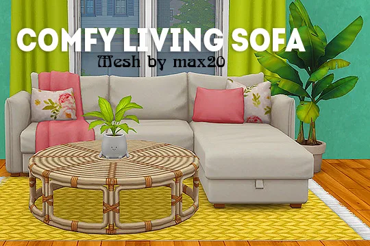 Vista previa de Ts4] comfy living sofa - recolors, muebles de lina-cherie para Los Sims 4.