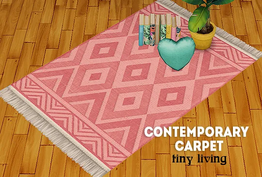 Vista previa de Ts4] contemporary carpet - recolors, contenido personalizado de lina-cherie para Los Sims 4.