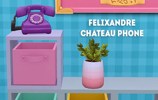 Vista previa de Ts4] Felixandre chateau telephone - recolors, contenido personalizado de lina-cherie para Los Sims 4.