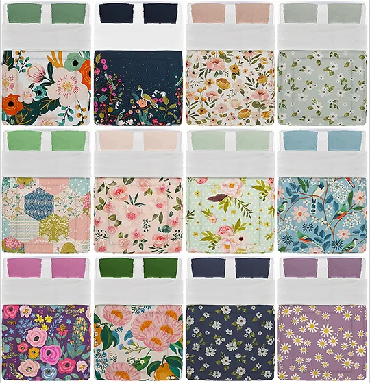Vista previa de Ts4] Floral Beddings, contenido personalizado de lina-cherie para Los Sims 4.