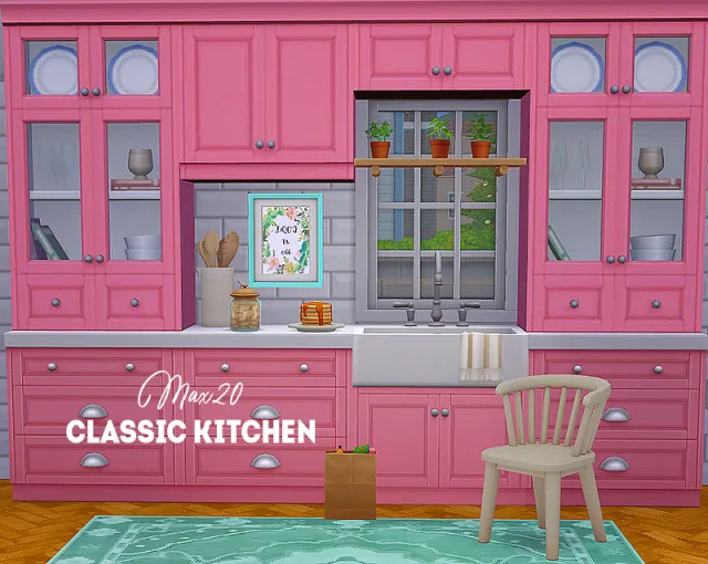 Vista previa de Ts4] Max20 classic kitchen - recolors, muebles de lina-cherie para Los Sims 4.