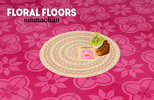 Vista previa de Ts4] miunachan floral floor - recolors, contenido personalizado de lina-cherie para Los Sims 4.