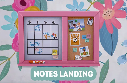 Vista previa de Ts4] notes landing - recolors, contenido personalizado de lina-cherie para Los Sims 4.