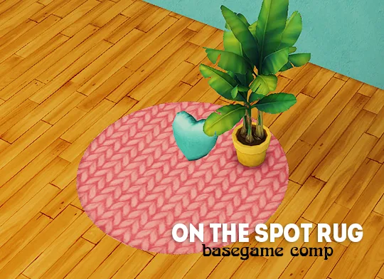 Vista previa de Ts4] on the spot rug - recolor/retexture, decoración de lina-cherie para Los Sims 4.