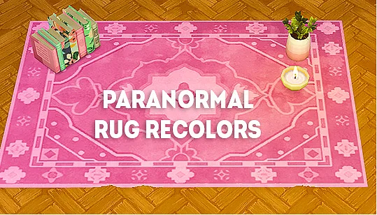 Vista previa de Ts4] Paranormal rug - recolors, decoración de lina-cherie para Los Sims 4.