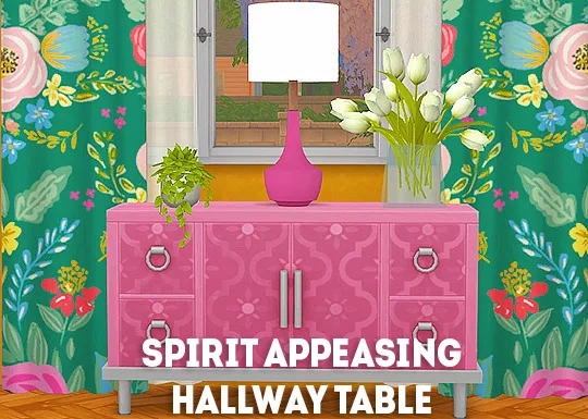 Vista previa de Ts4] spirit appeasing hallway table - recolors, muebles de lina-cherie para Los Sims 4.