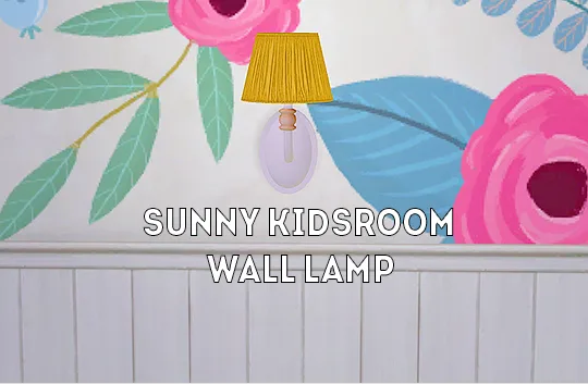 Vista previa de Ts4] sunny kidsroom wall lamp - recolors, decoración de lina-cherie para Los Sims 4.