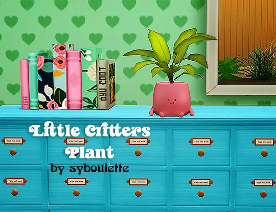 Vista previa de Ts4] syboulette little critters plant recolors, decoración de lina-cherie para Los Sims 4.