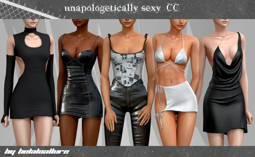 Vista previa de Unapologetically sexy CC, crear un sim de belaloallure3 para Los Sims 4.