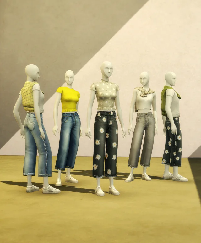 Vista previa de Urban City IV, ropa de rustys-cc para Los Sims 4.