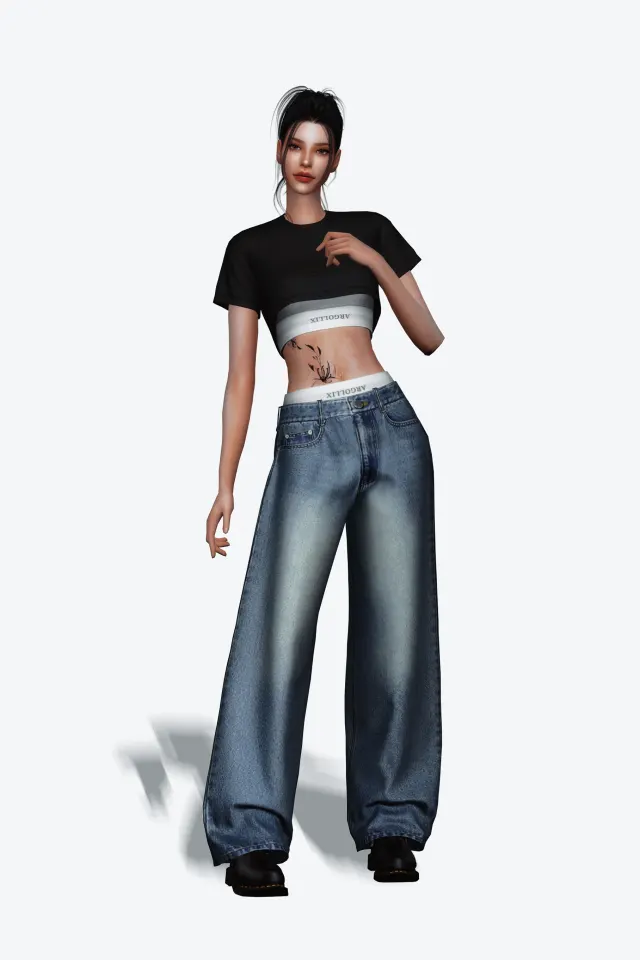 Vista previa de Urban Hangout Set, crear un sim de gorillax3-cc para Los Sims 4.