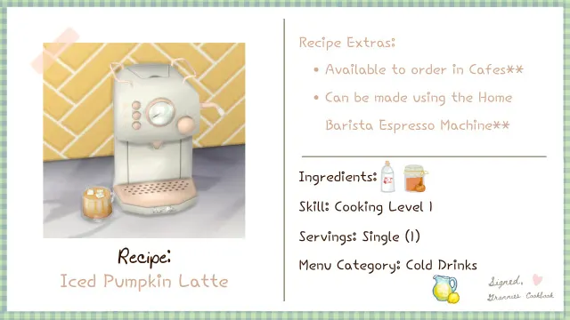 Vista previa de Using the Home Barista Espresso Machine, solares y habitaciones de littlbowbub para Los Sims 4.