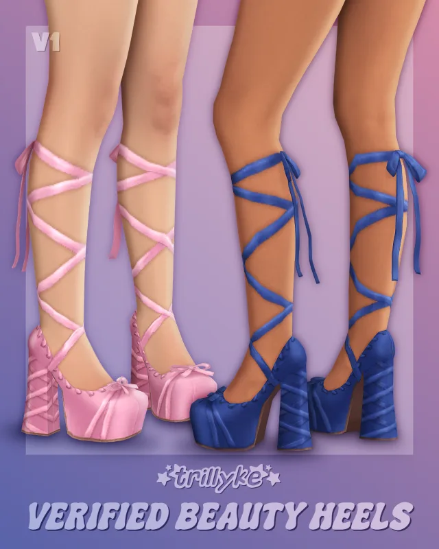 Vista previa de Verified Beauty Heels, zapatos de trillyke para Los Sims 4.