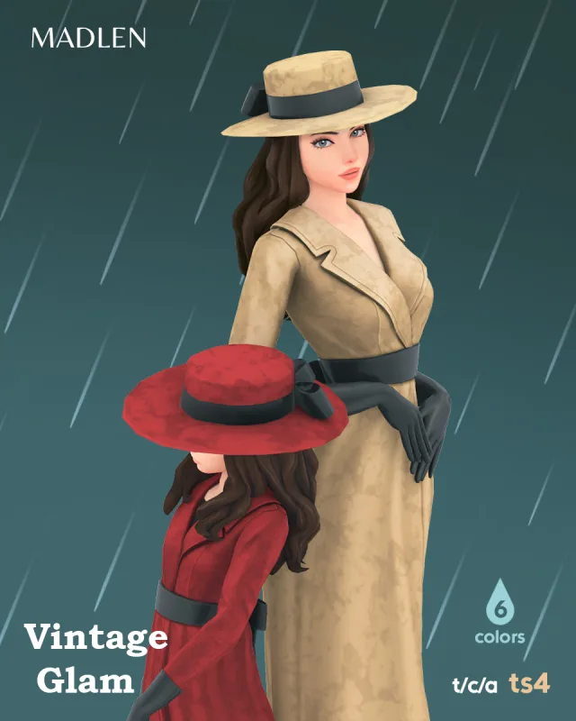 Vista previa de Vintage glam whether its a walk in the park or a, solares y habitaciones de madlensims para Los Sims 4.