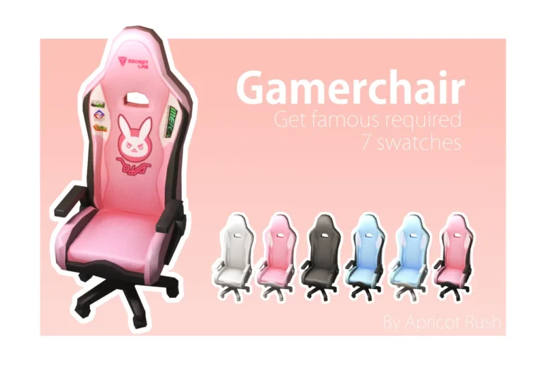 Vista previa de Want your sim to be a true gamer girl the, construir y comprar de apricotrush para Los Sims 4.