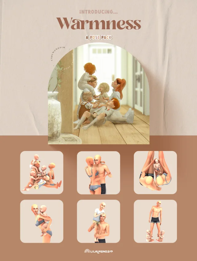 Vista previa de Warmness β ππππ ππππ, poses de lilalmondsim para Los Sims 4.