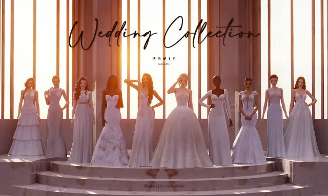 Vista previa de Wedding colección - * Update *, crear un sim de luxysims para Los Sims 4.