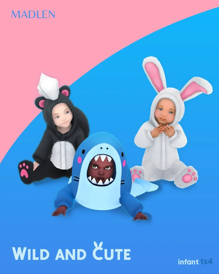 Vista previa de Wild and cute cuteness overload in these adorable, crear un sim de madlensims para Los Sims 4.