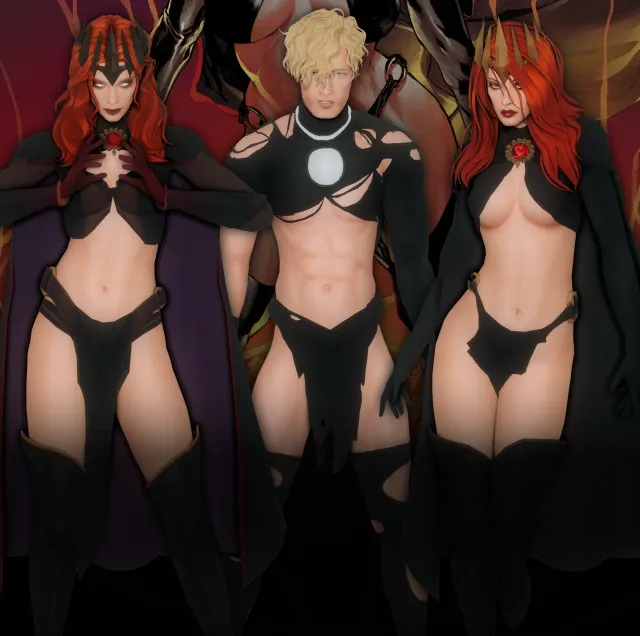Vista previa de X-MEN INFERNO CC SET - 8 ITEMS, crear un sim de jessiminesims para Los Sims 4.