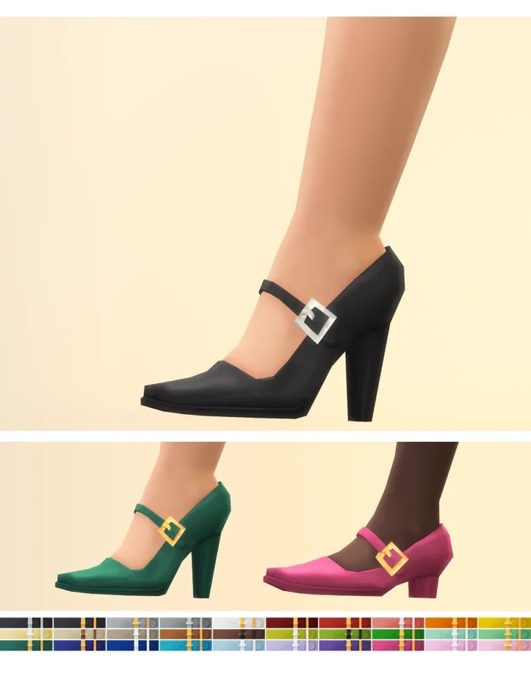 Vista previa de Zapatos for Audrey (30 color), zapatos de rustys-cc para Los Sims 4.