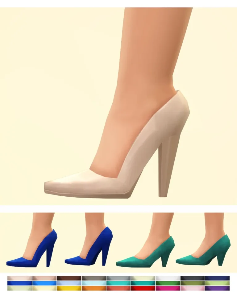Vista previa de Zapatos for Kate (27 color), zapatos de rustys-cc para Los Sims 4.