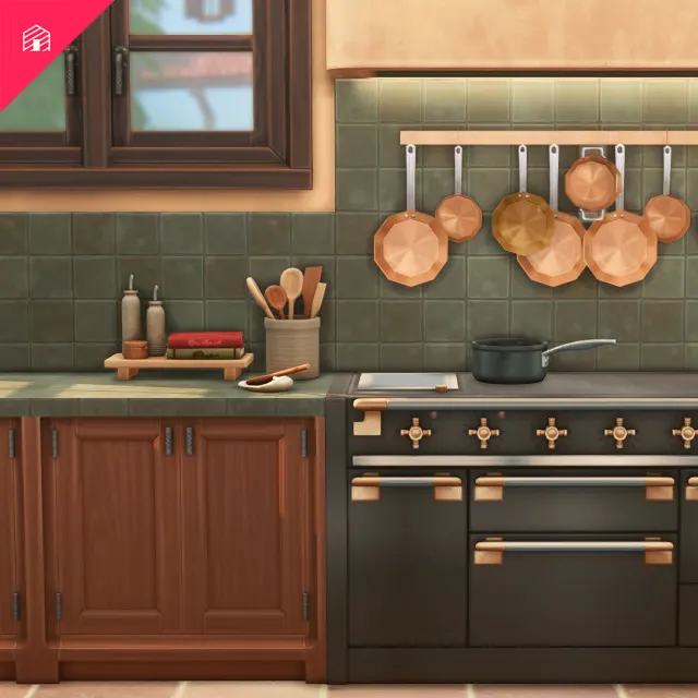 Vista previa de DelSol: Part 10 – The Kitchen Finishing Touches, solares y habitaciones de harrie-cc para Los Sims 4.