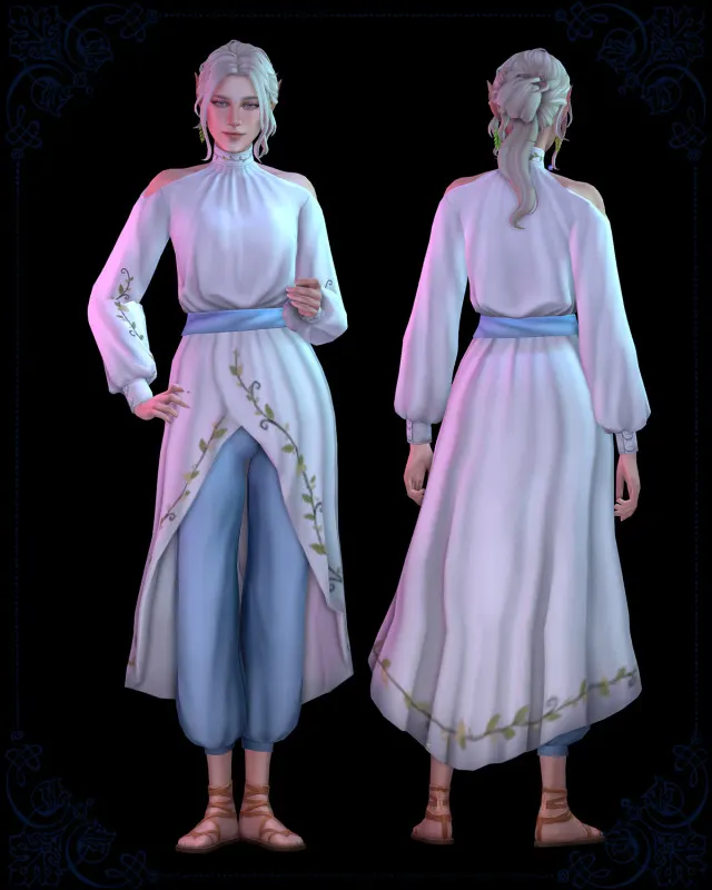 Vista previa de Diona, ropa de lady-moriel para Los Sims 4.