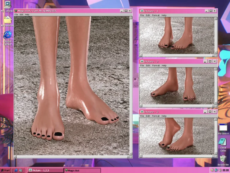 Vista previa de FEET 4V REMASTER, zapatos de magic-bot para Los Sims 4.