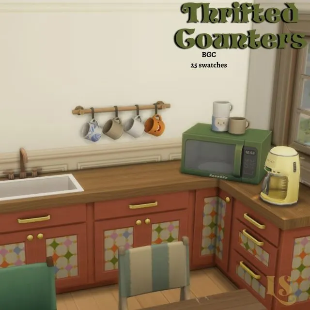 Vista previa de Included:, muebles de lustrousims para Los Sims 4.