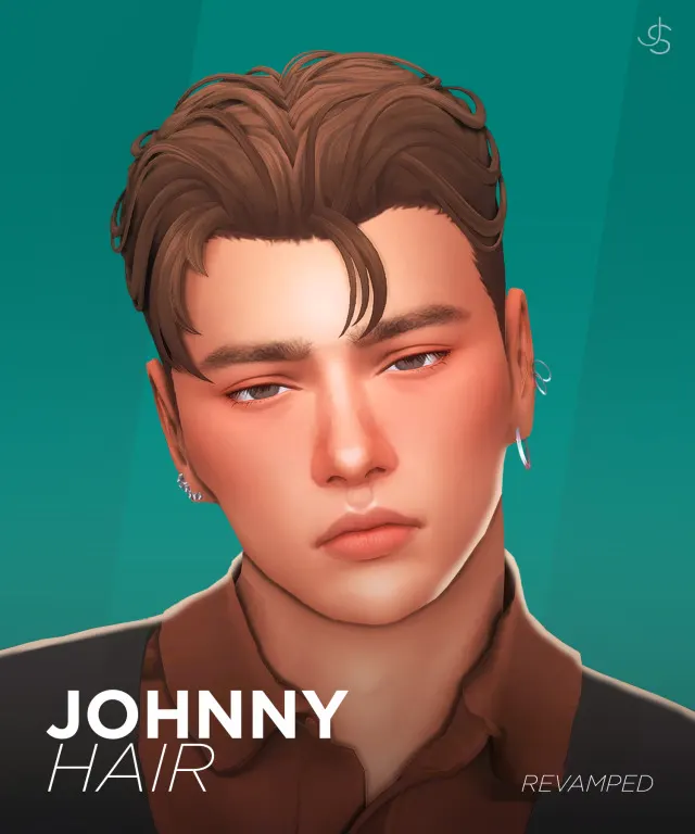 Jay: cabello masculino renovado para Los Sims 4