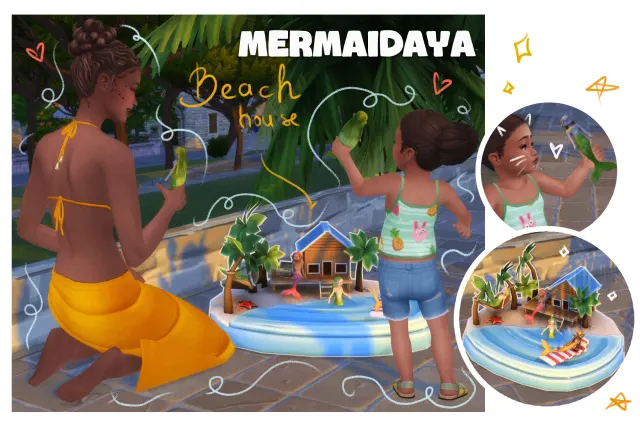 Vista previa de Mermaidaya!🏻, construir y comprar de tamsiecc para Los Sims 4.
