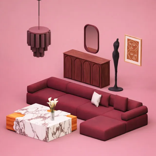 Midnight: conjunto para estar en casa para Los Sims 4