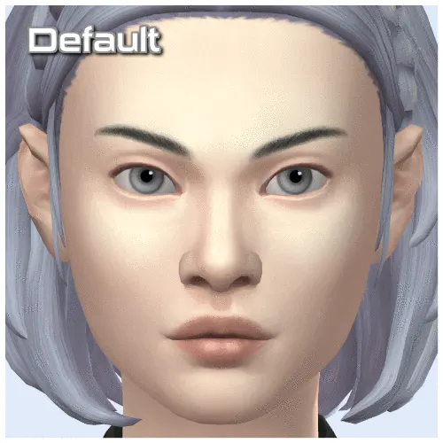 Piel facial pintada a mano estilo Maxis de stretchskeleton para Los Sims 4