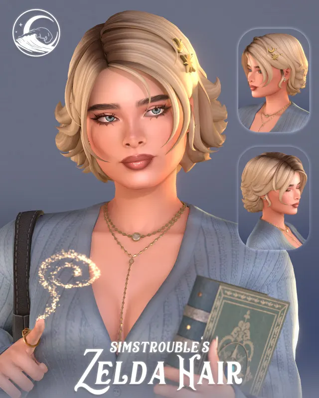 Vista previa de Public Release: October 30th, cabello de simstrouble para Los Sims 4.