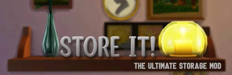 Portada de Store It! con una estantería, un jarrón y una vela amarilla