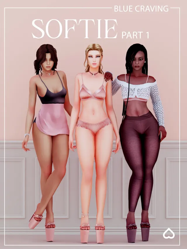Softie: calzado, parte 1 para Los Sims 4